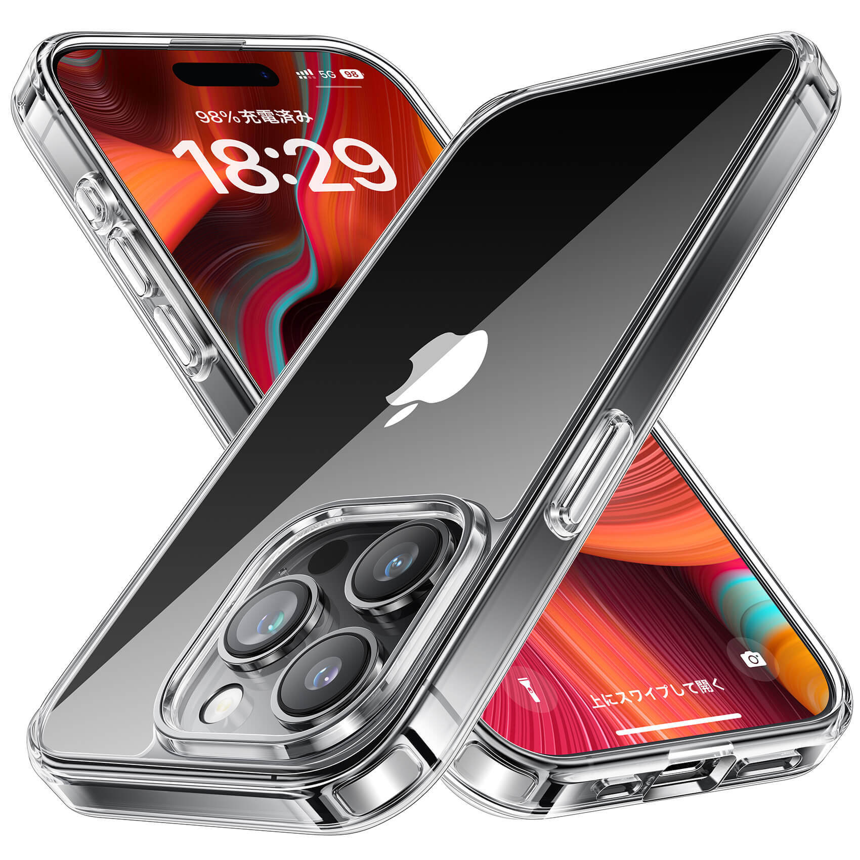 NIMASO ケース MagSafe対応 iPhone 15 Pro Max 用 クリア 保護ケース 黄変防止 マグネット搭載 スマホケース