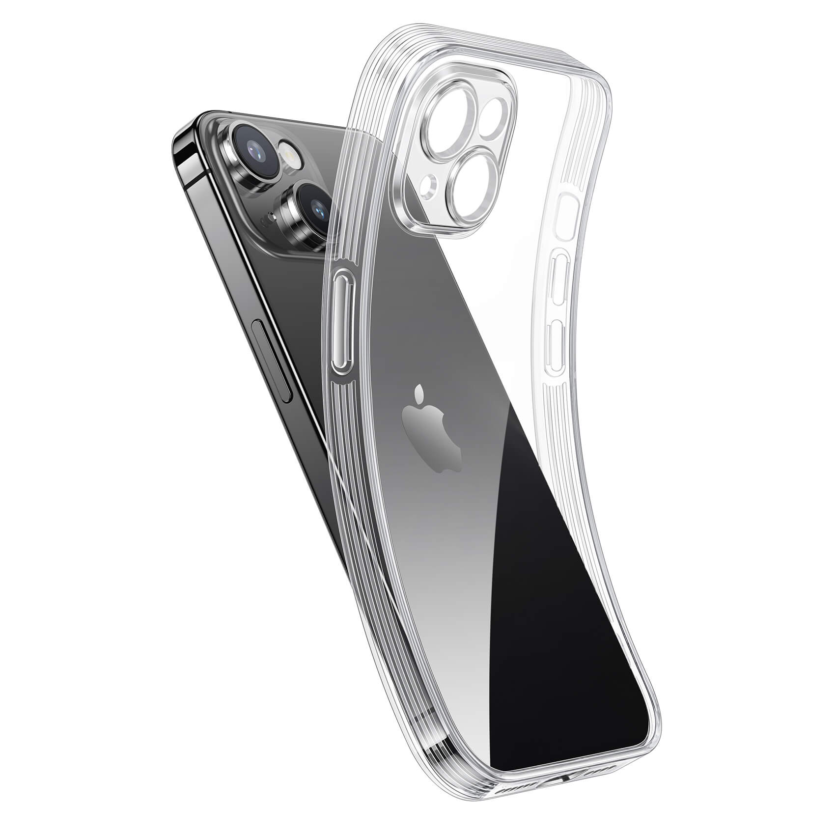NIMASO ケース iPhone 15 用 クリア ケース TPU素材 カメラレンズ保護 ワイヤレス充電対応 スマホケース NIMASO公式サイト