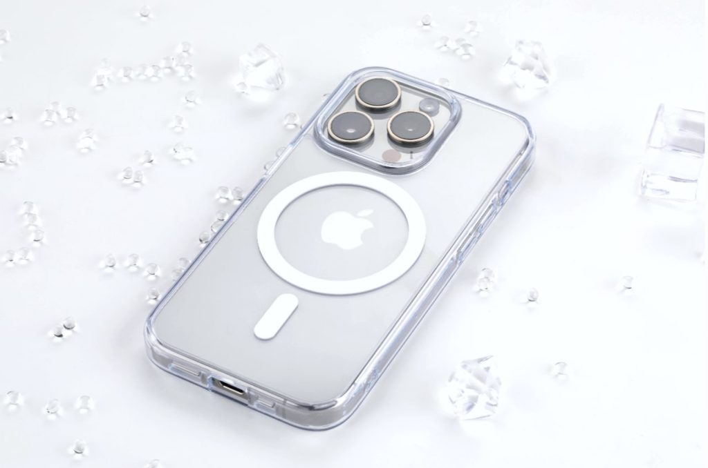 NIMASOiPhone15ケース氷星の実物装着効果画像