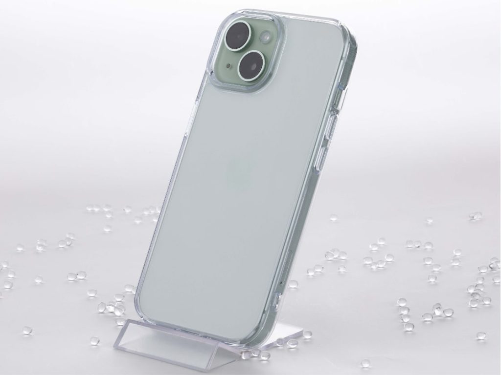 NIMASOiPhone15ケース氷星の実物装着効果画像magsafeなし